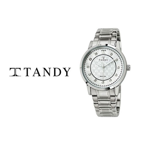[TANDY] 탠디 시그니쳐 럭셔리 커플 메탈 손목시계(스와로브스키 식입) T-3914 실버 남자